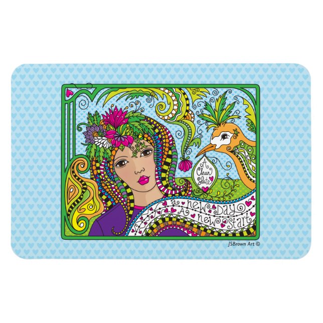 Un imán limpio de pizarra_flexible de 6" x 4" (Horizontal)