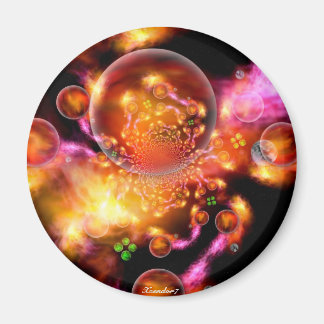 Un Imán Redondo De Nursera Interdimensional Pintor