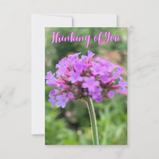 Un indicio de la tarjeta de cierre "Pensando en ti (Anverso)