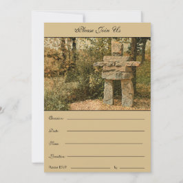 Un Inuksuk de pie pacífico - Invitación