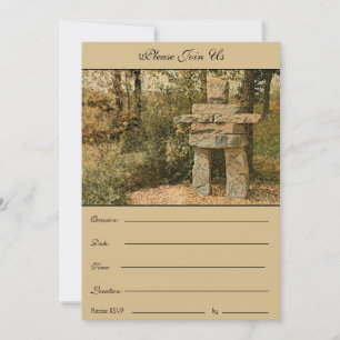 Un Inuksuk de pie pacífico - Invitación