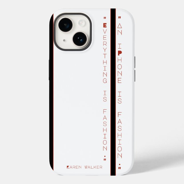 "Un iPhone es moda", Funda Apple iPhone 14 (Reverso )