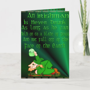 Un Irlandés Nunca Está Borracho...... Tarjeta