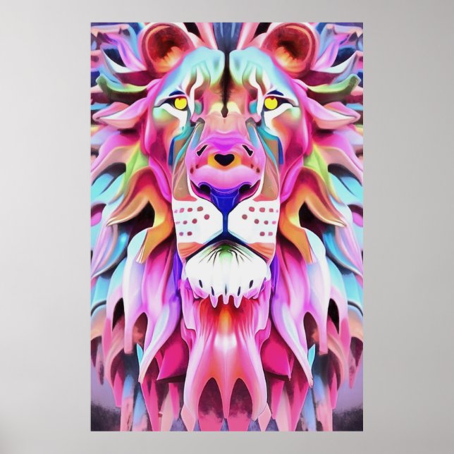 Un irreal arte fantasmal de león (Frente)