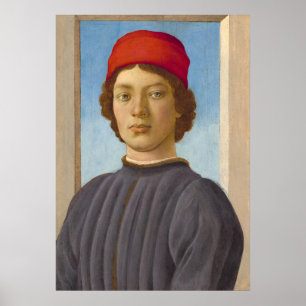 Un joven - Filippino Lippi Póster de Arte Fino