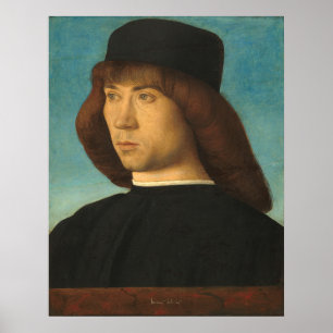 Un joven - Giovanni Bellini Póster de Arte Fino