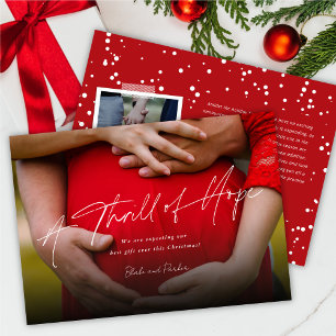 Un júbilo de esperanza foto Invitación de embarazo