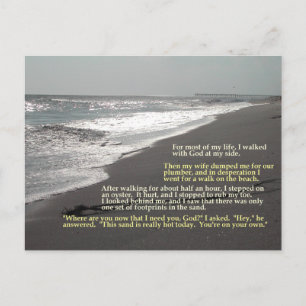 Un juego de huellas... Postal