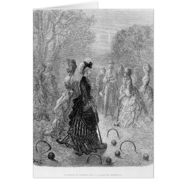 Un juego del croquet (Frente)