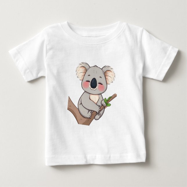 Un Koala aferrado a una camiseta de rama de árbol (Anverso)