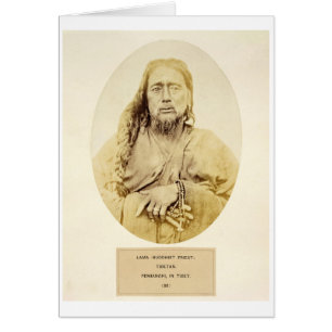 Un lama tibetano en Pemianchi, Tíbet, siglo XIX (