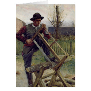 Un leñador de Aragonese, 1876