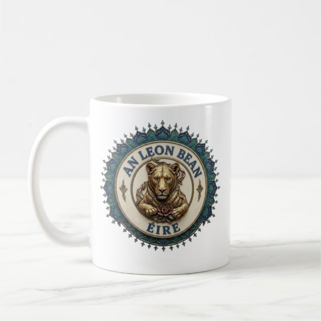 Un Leon Bean. Taza de café de Irlanda (Izquierda)