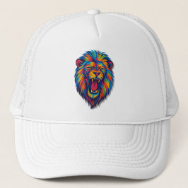 Un león pintado sombrero Rucker