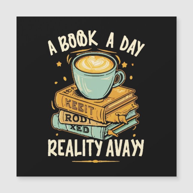 Un libro al día mantiene la realidad alejada (Anverso)