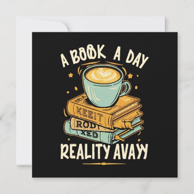 Un libro al día mantiene la realidad alejada (Anverso)