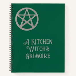 Un libro de recetas en blanco grimoire de bruja