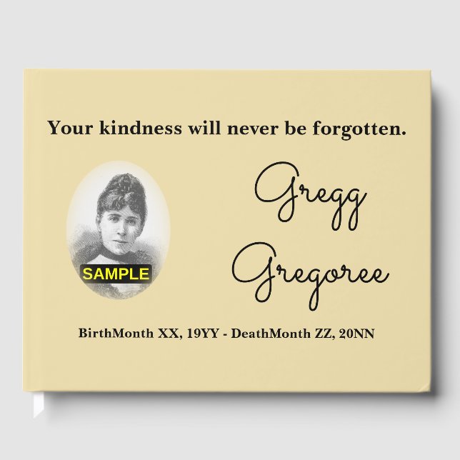 Un libro de visitas respetable y elegante (Anverso)