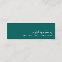 Un libro es un sueño | Mini tarjeta de marcadores