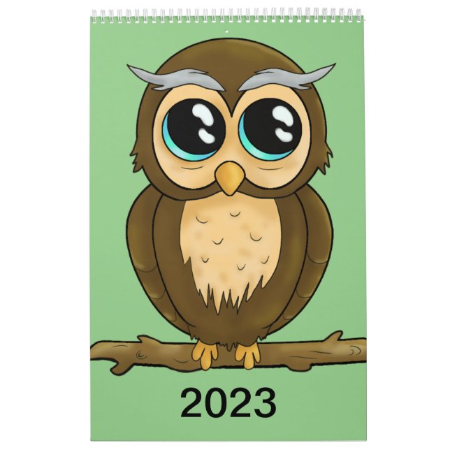 Un lindo calendario lleno de personajes felices (Tapa)