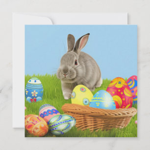 Un lindo conejo de Pascua para un ánimo positivo