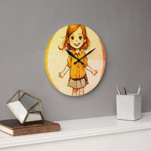 Un lindo reloj de pared chica
