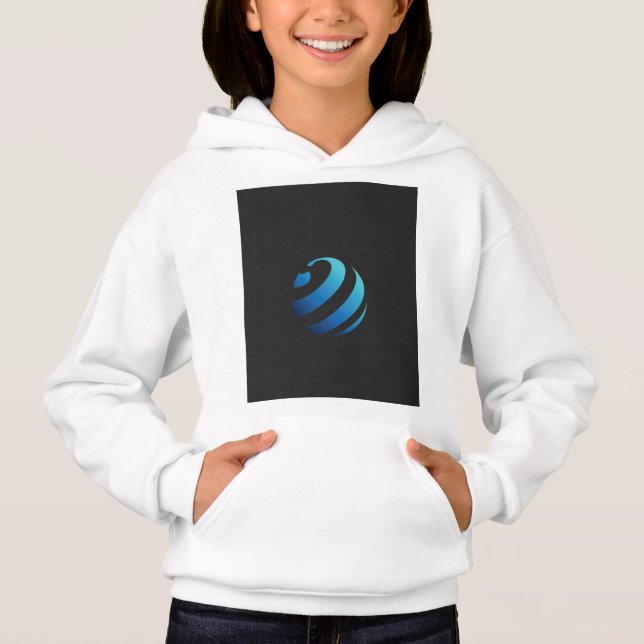 un logo negro y azul con una ola (Anverso)
