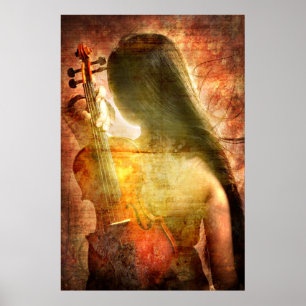 Un lugar al resto (poster del arte del violín)