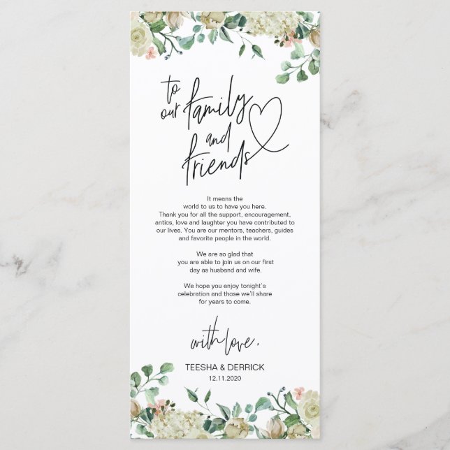 Un lugar romántico moderno - Gracias - Tarjeta (Anverso)