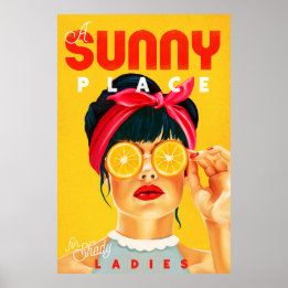 "Un Lugar Soleado Para Las Damas Oscuras" Arte Ret