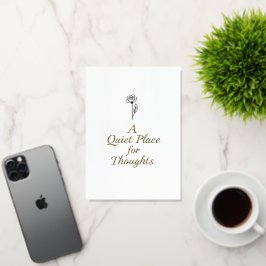 Un lugar tranquilo para los pensamientos - Arte de