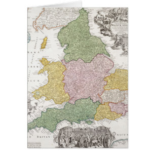 Un mapa de Inglaterra el 1760