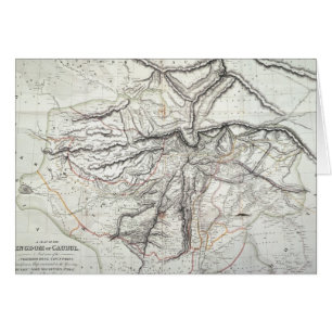 Un mapa del Reino de Kabul