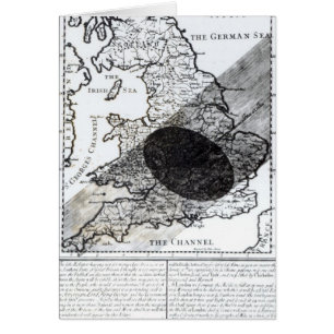 Un mapa que muestra el paso de la sombra de la