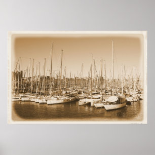 Un mar de mástiles - Póster de Barcelona