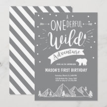 Un maravilloso muchacho de invitaciones a cumpleañ