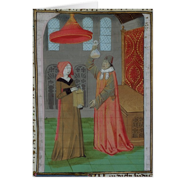 Un médico que examina la orina del St. Elizabeth (Frente)