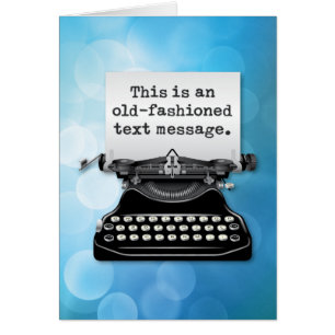 Un "mensaje de texto pasado de moda"
