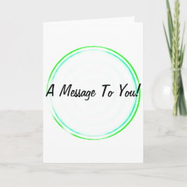 Un mensaje para la tarjeta de felicitación Círculo