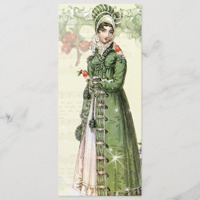 Un menú inspirado en Noel Jane Austen (Anverso)
