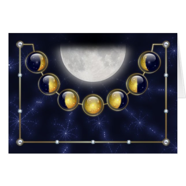 Un mes en la vida de la carta de la luna (Anverso (Horizontal))