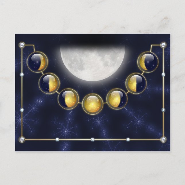 Un mes en la vida de la postal lunar (Anverso)