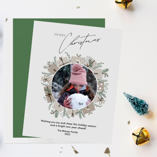 Un moderno saludo de navidad de fotos (Subido por el creador)