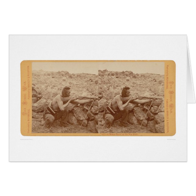 Un Modoc valiente en el Warpath (1172) (Anverso (Horizontal))