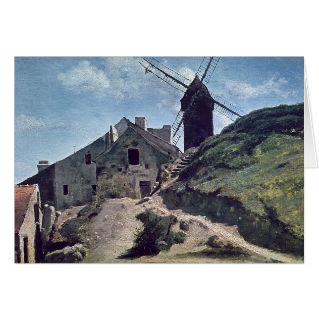Un molino de viento en Montmartre, 1840-45 (Anverso (Horizontal))