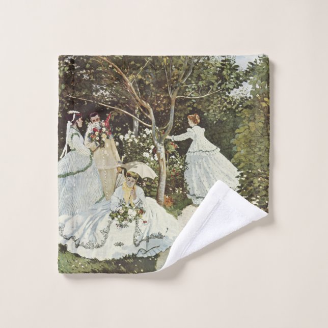 Un molino de viento en Zaandam Claude Monet (Toallita)