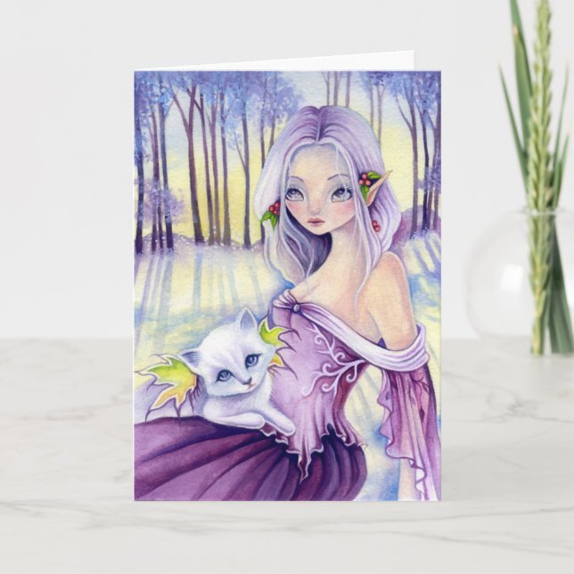 un momento duradero - Tarjeta en blanco para Navid (Anverso)