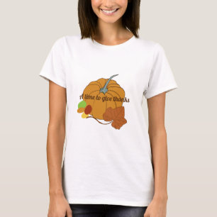 Un momento para dar gracias calabaza y camisa de h