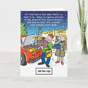 Un momento para errores. Tarjeta de Navidades de e