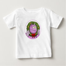Un monstruo Navidad milagra una camiseta bebé